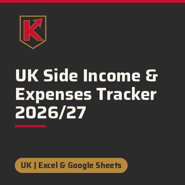 Cover image for UK Side Income & Expenses Tracker 2026/27